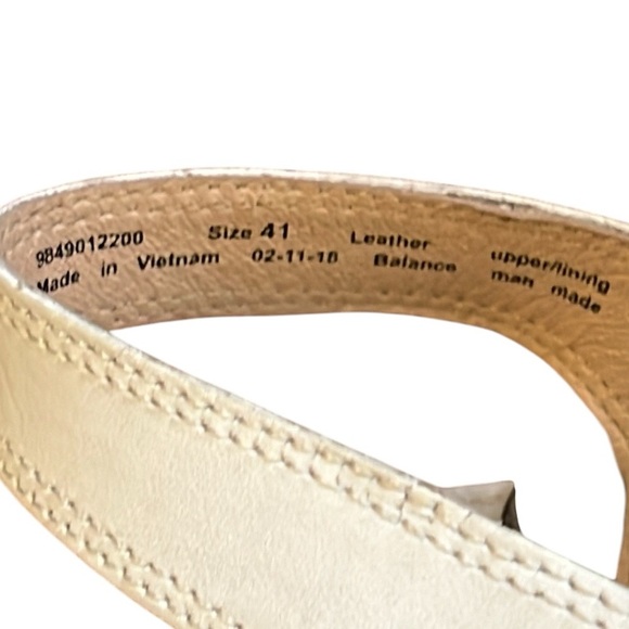 Dansko Season White Leather Adjustable Buckle Platform Sandals US 10.5-11/EU 41 - Picture 12 of 16